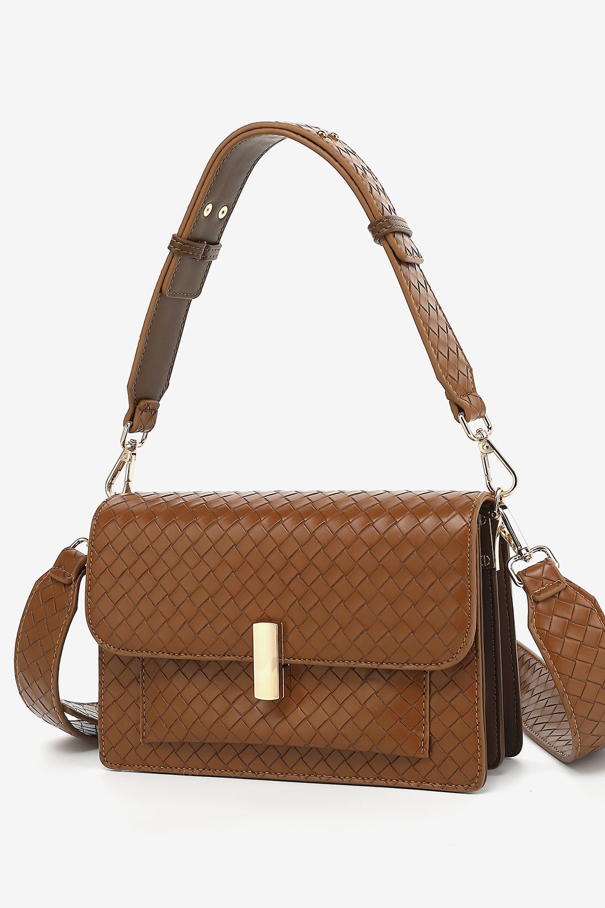 Adele Braided Bag Mid Brown