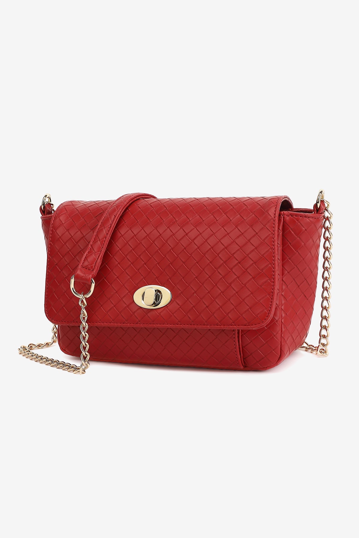 Teagan Braided Bag Red Braided