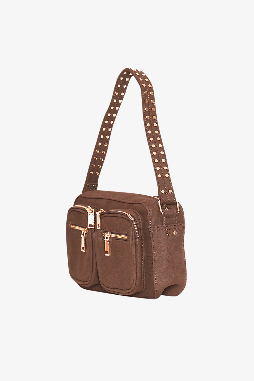 Celina Bag w. Gold Dark Brown