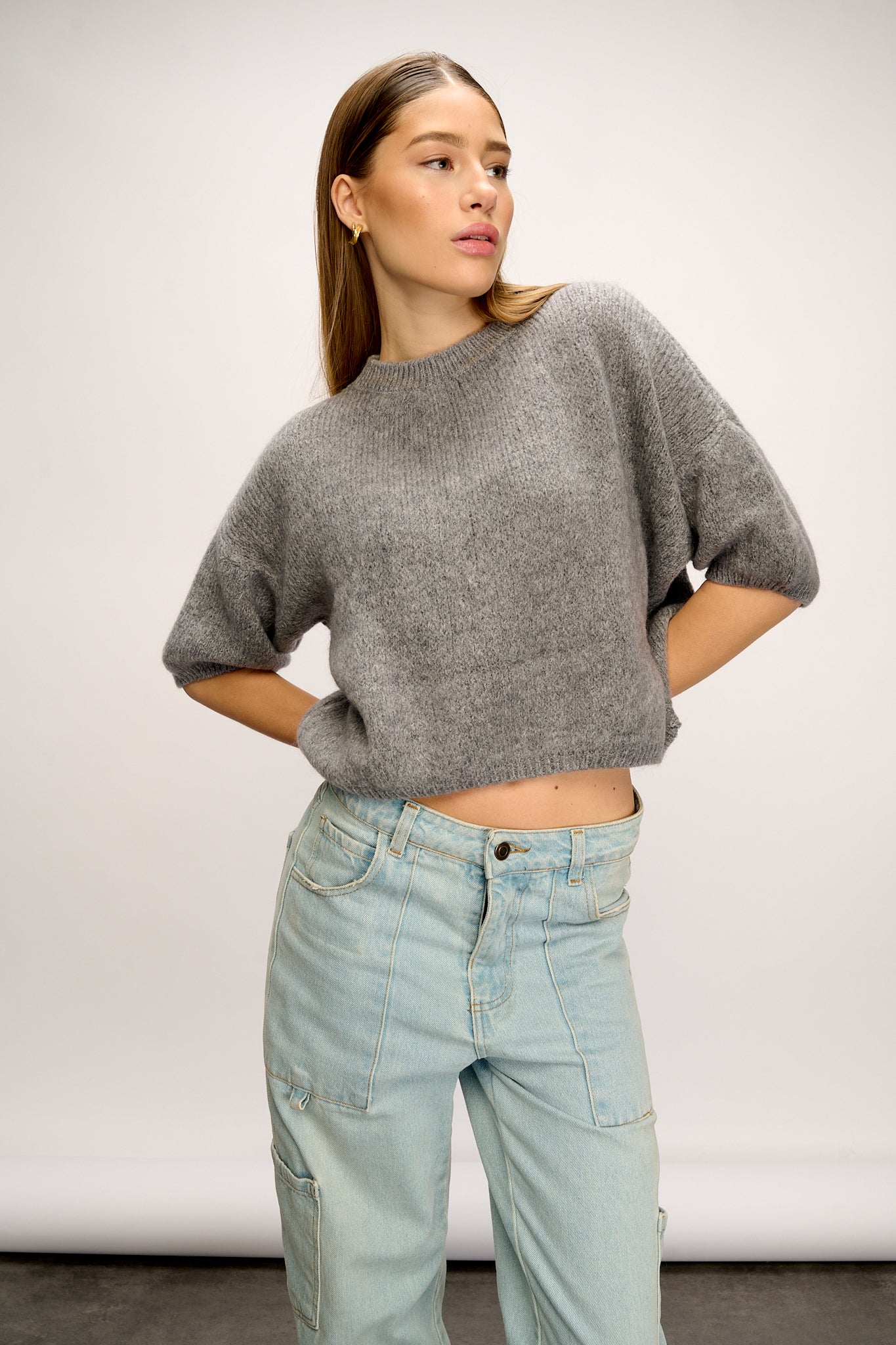 Mimi Knit Jumper Grey
