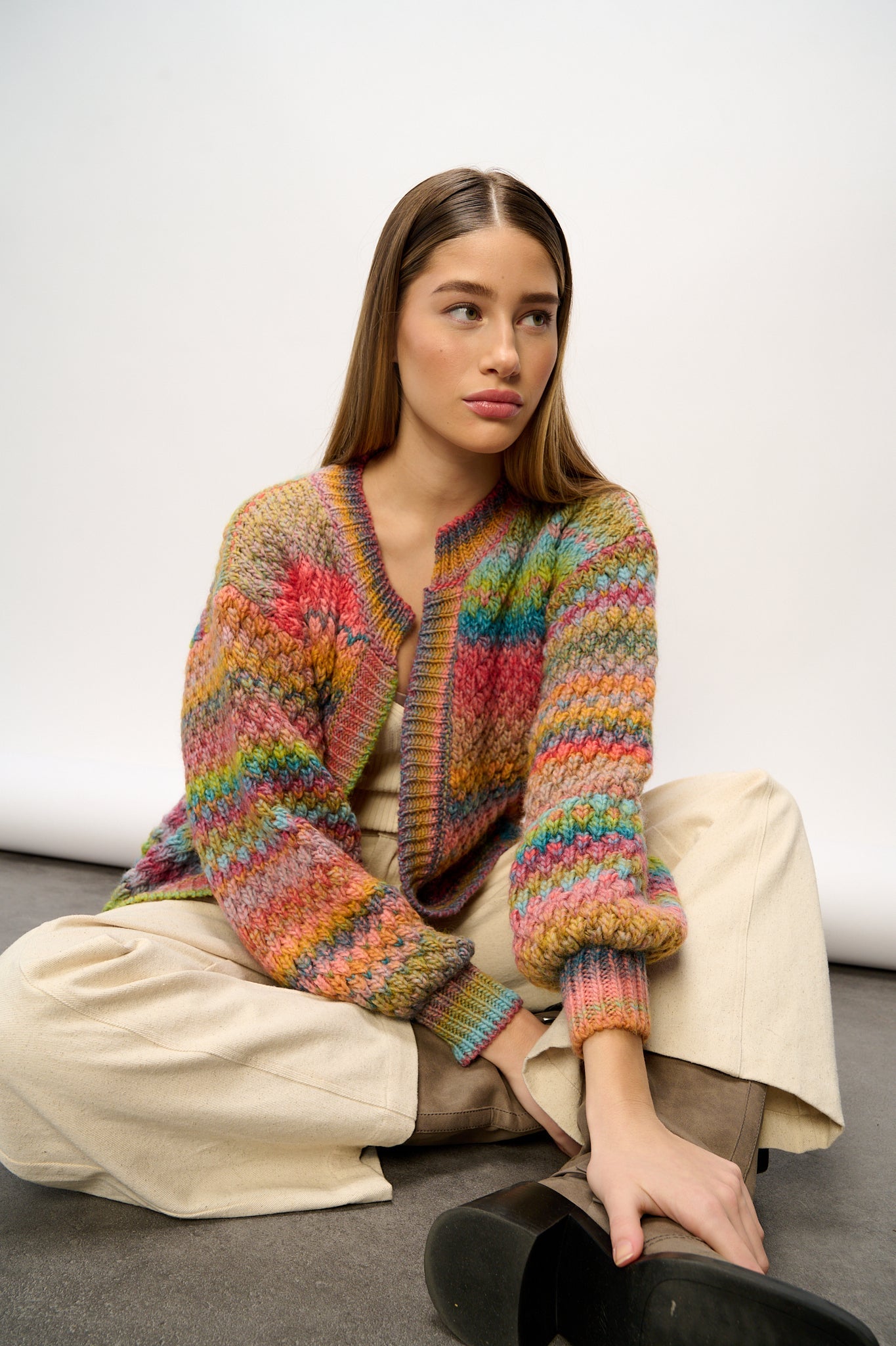 Gio Knit Cardigan Candy Mix