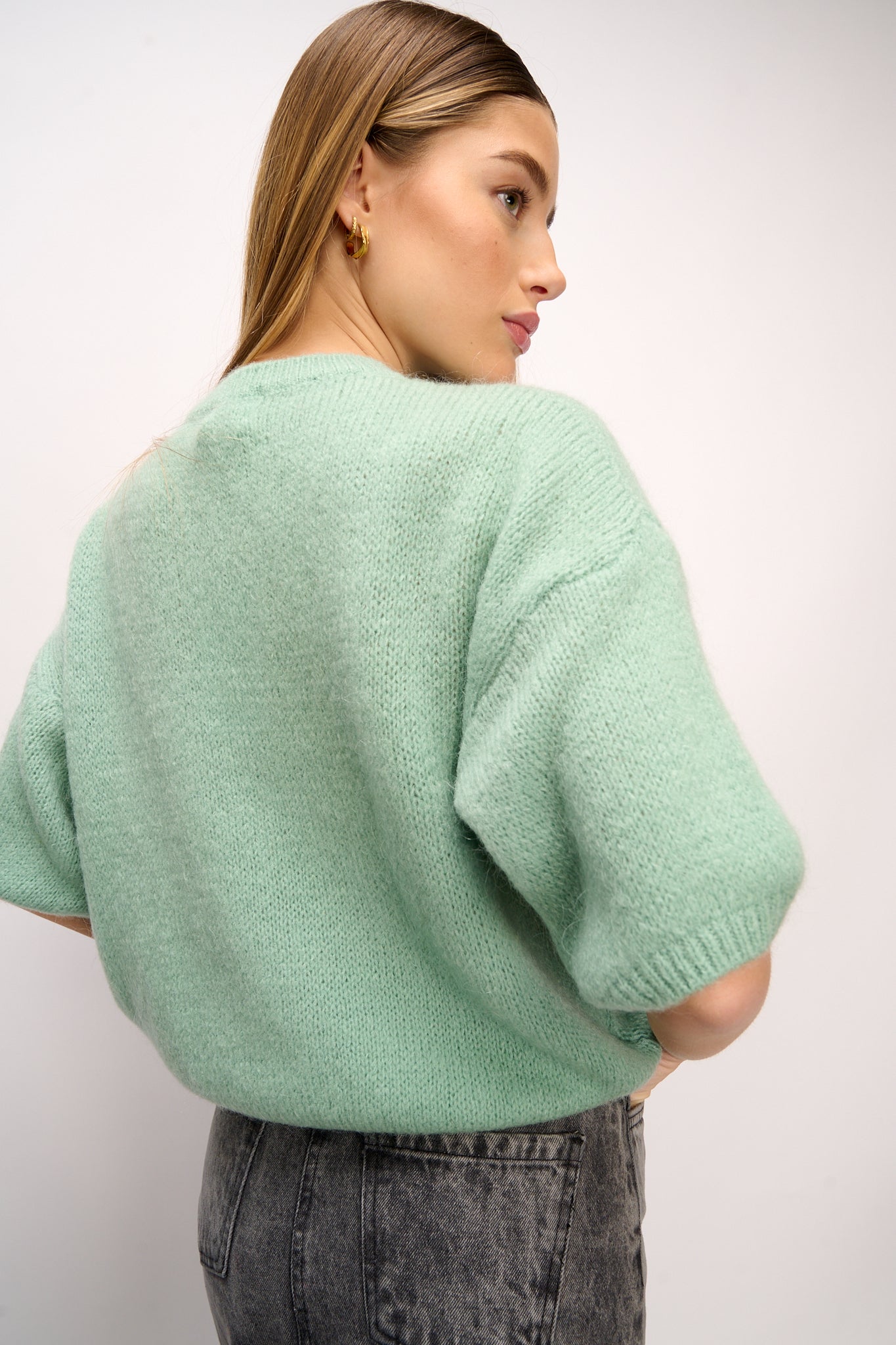 Mimi Knit Jumper Soap Green