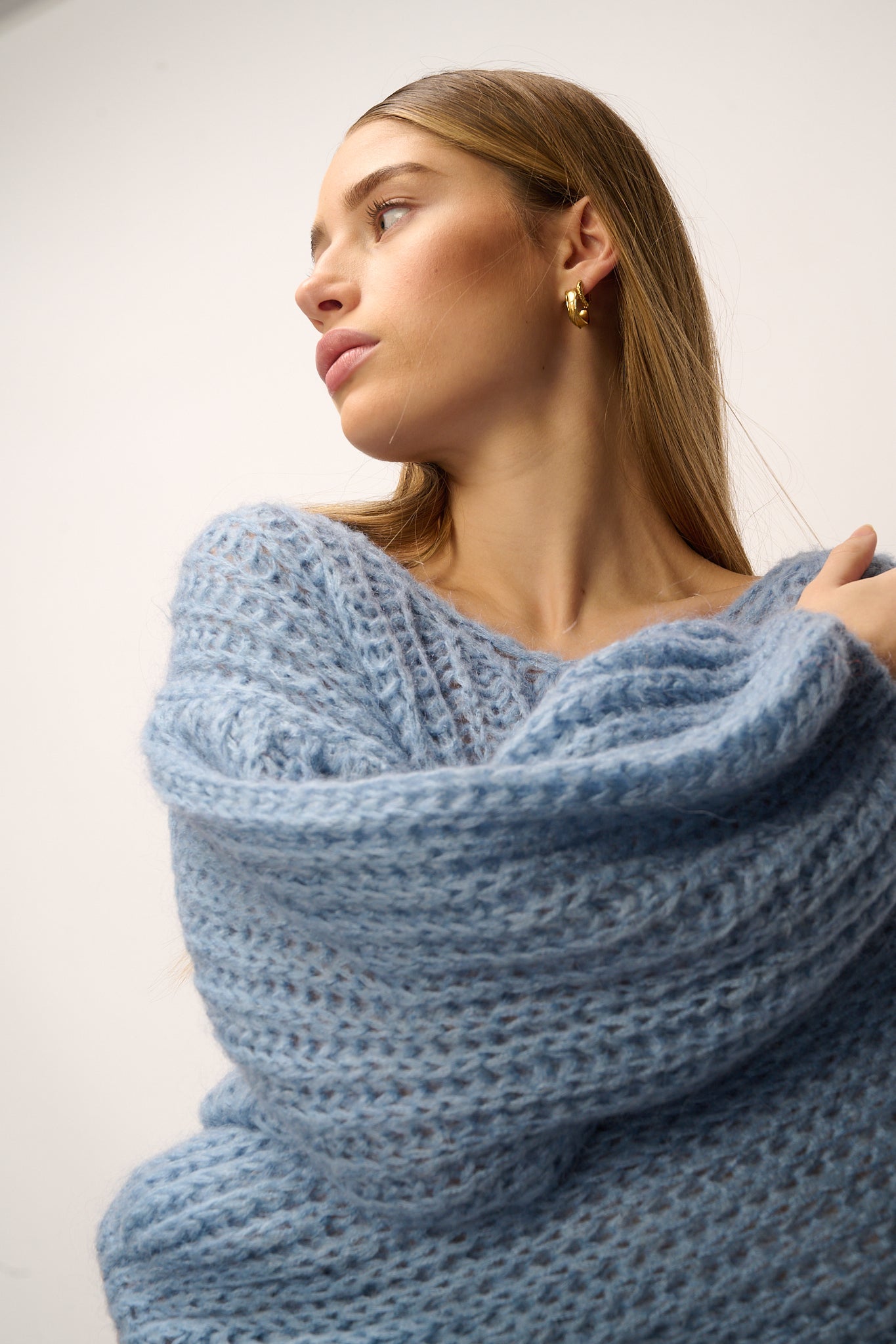 Joseph Knit Sweater Dusty Blue