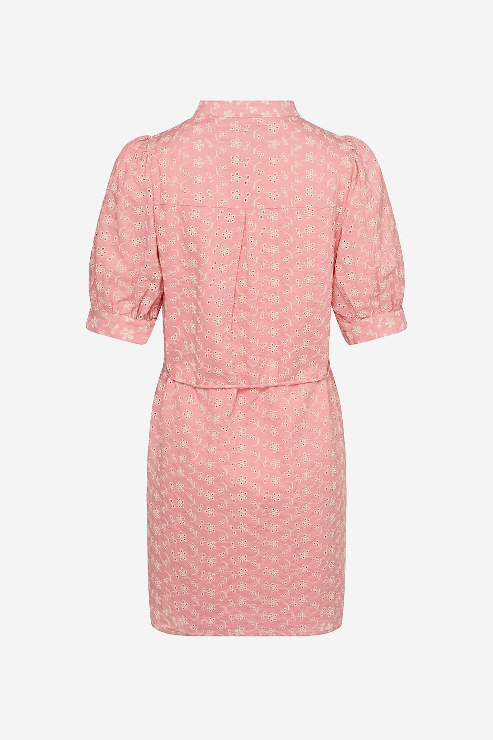 Flavia Dress Cotton Broderie Rose