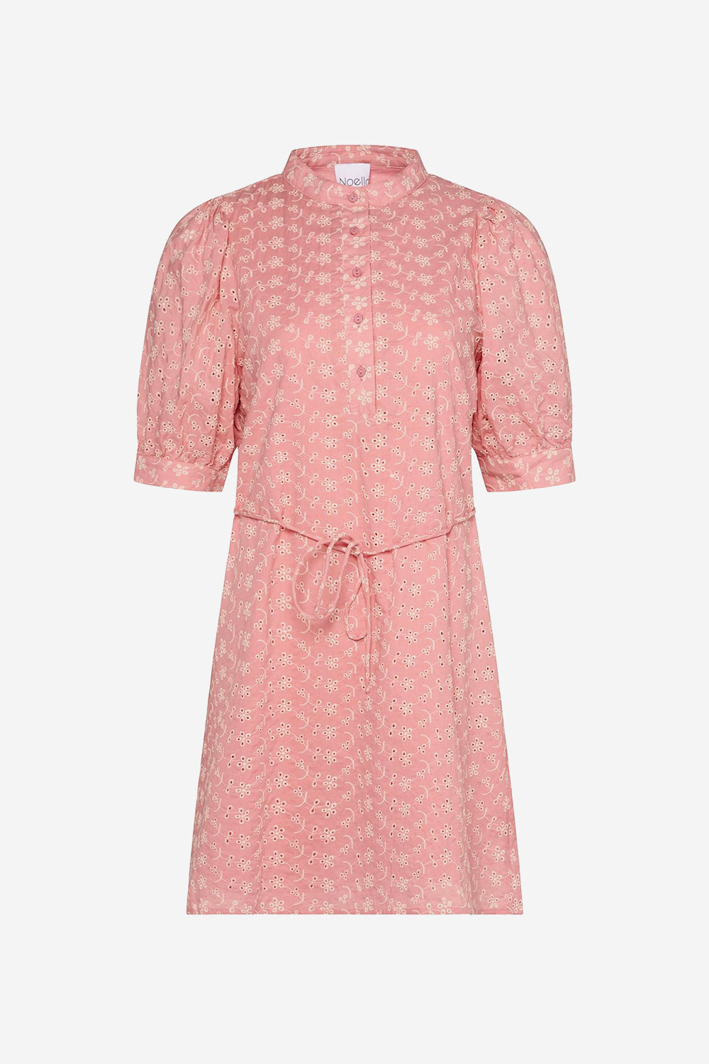 Flavia Dress Cotton Broderie Rose