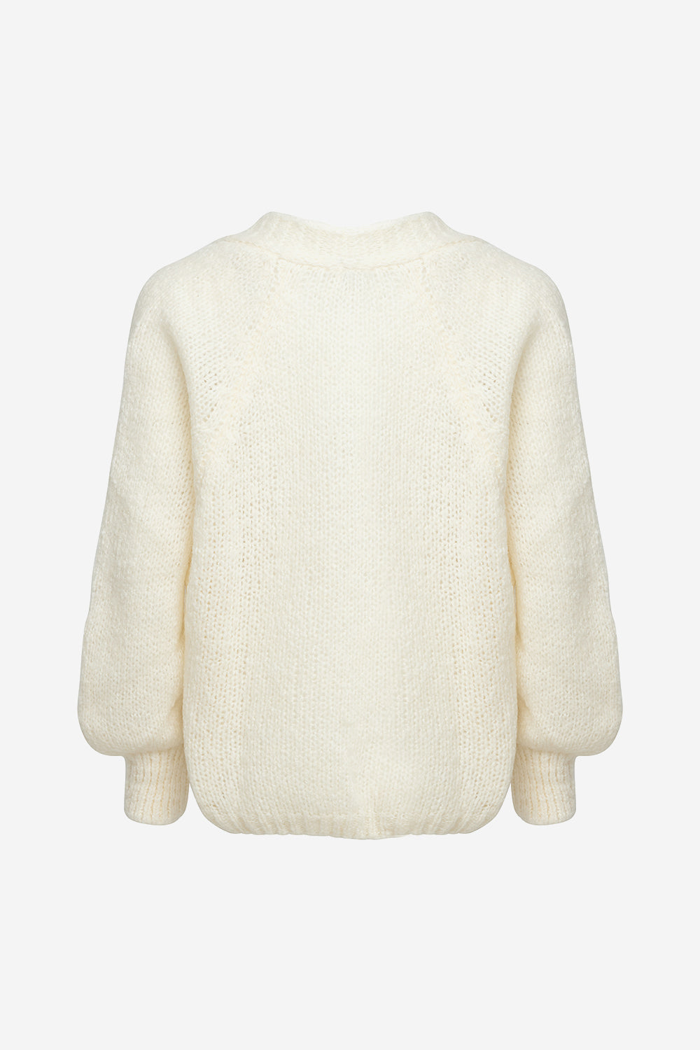 Fora Knit Cardigan White