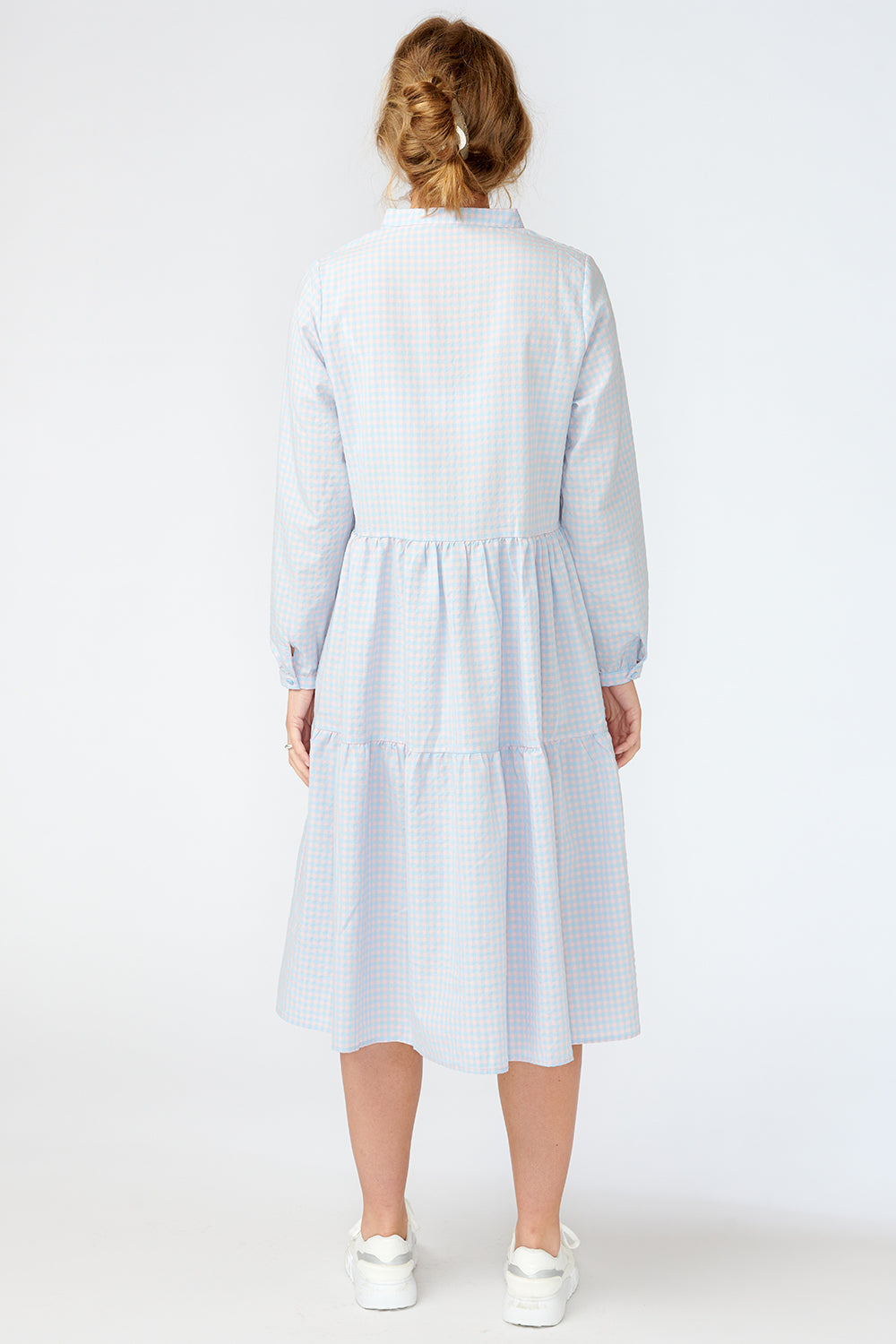 Lipe Dress Cotton Checks CN Rose/light blue Checks