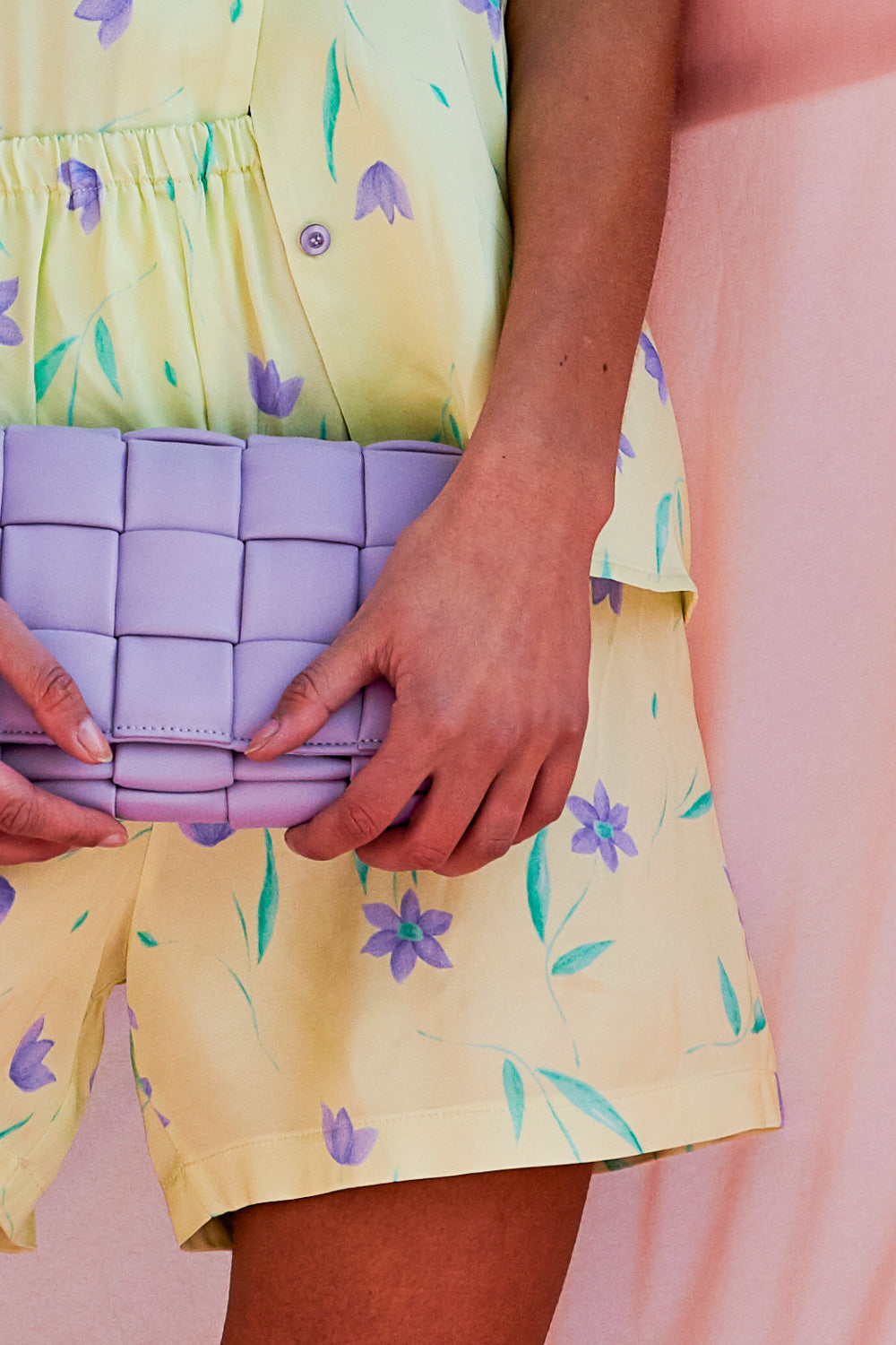 Micha Shorts Offwhite w. Flowers