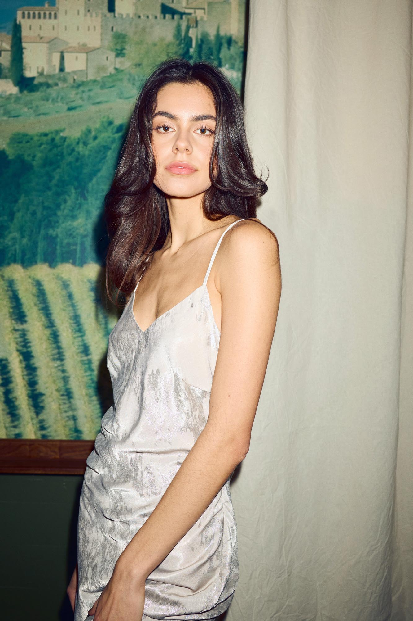 Keegan Dress Ivory Silver