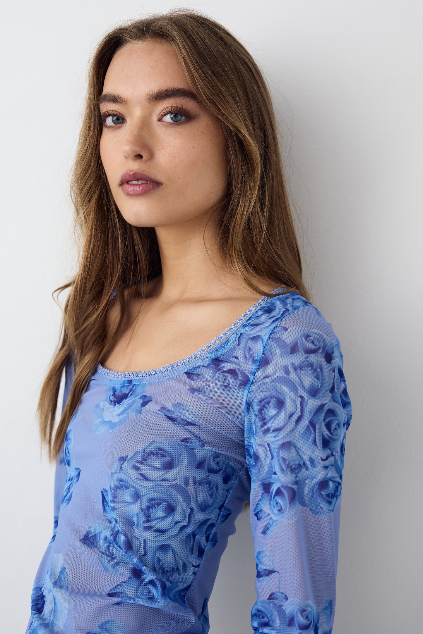 Kilea Top LS Tobi Blue Print