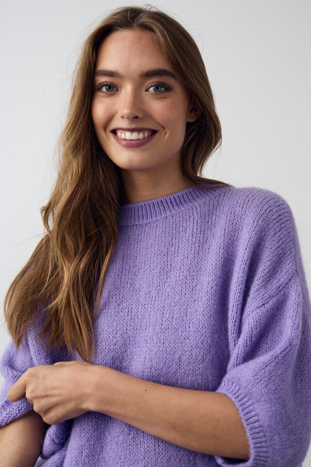 Mimi Knit Jumper Dark Lilac