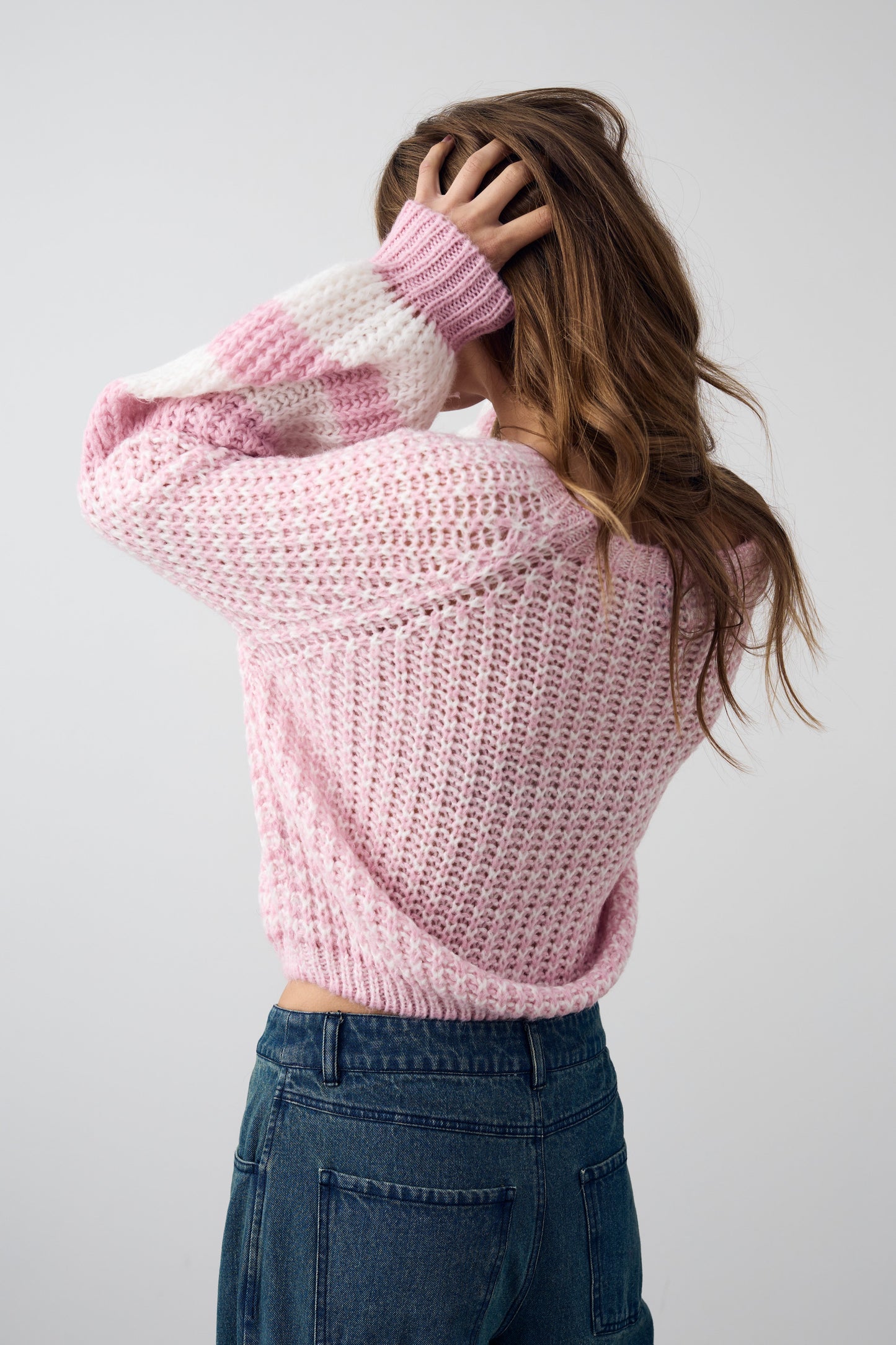 Kimba Knit Rose Ivory Mix