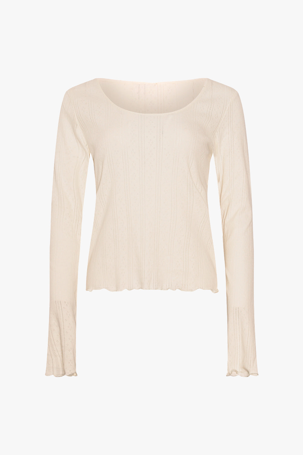 Noellas Karmia Top Ivory. Køb T-shirts / Toppe hos www.noellafashion.dk