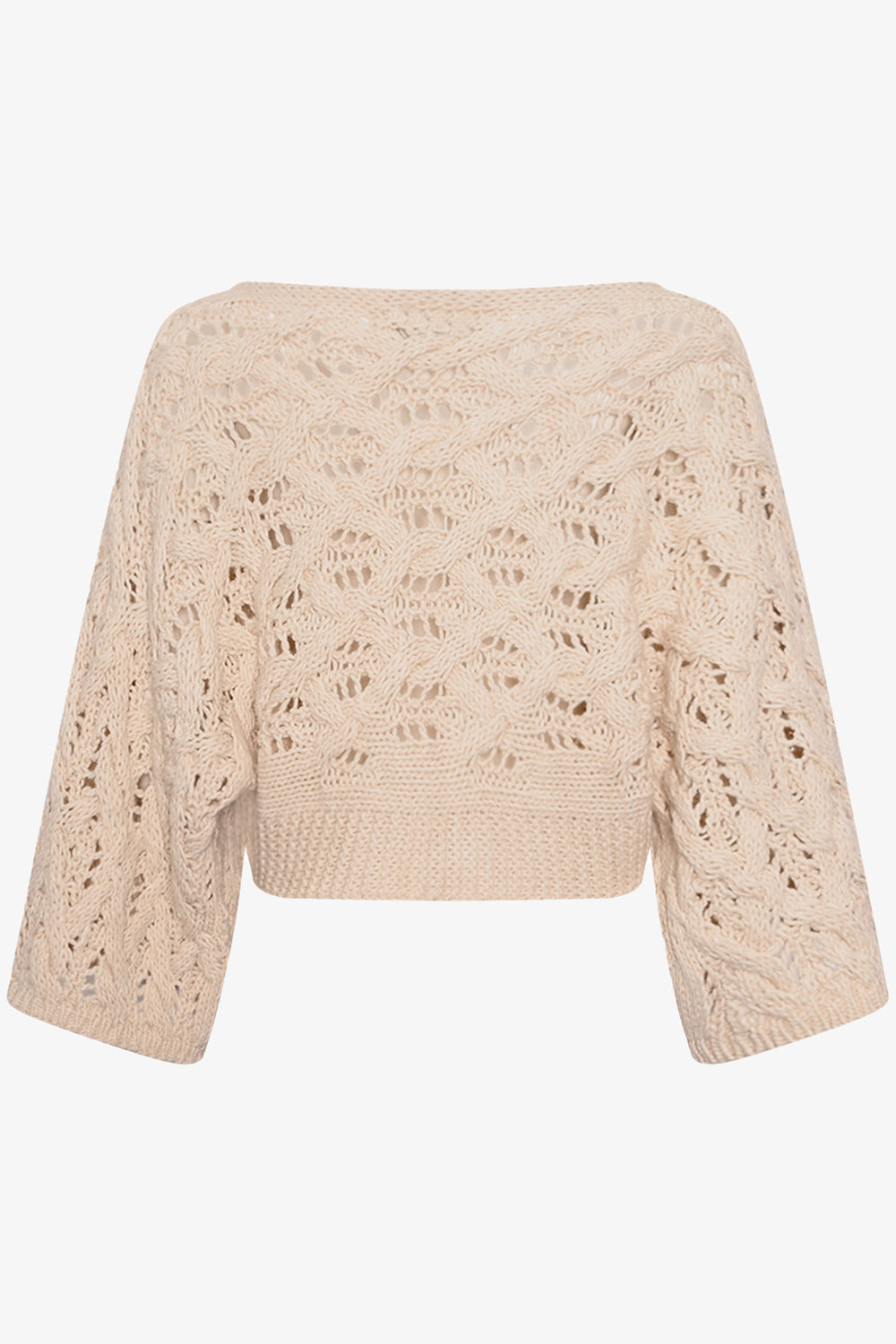 Noellas Keona Knit Oyster. Køb Striktrøjer hos www.noellafashion.dk