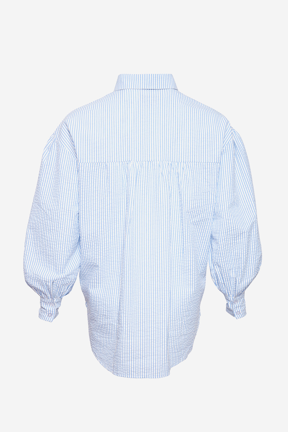 Tate Shirt Seersucker Blue/white Stripes