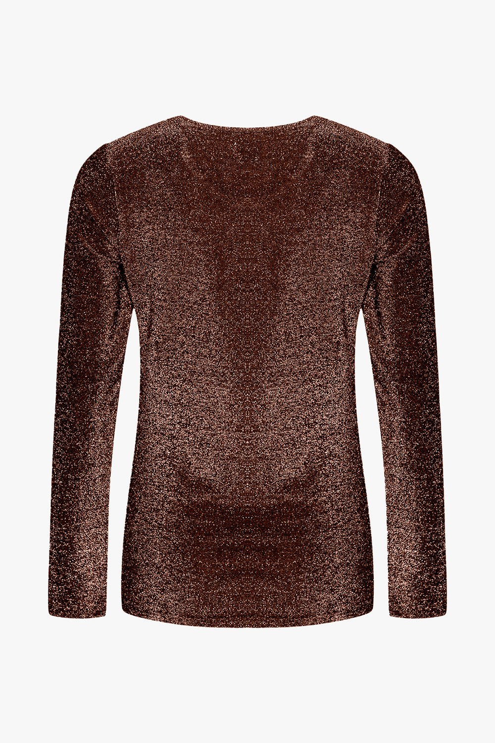 Tess l/s Blouse Chocolate Brown