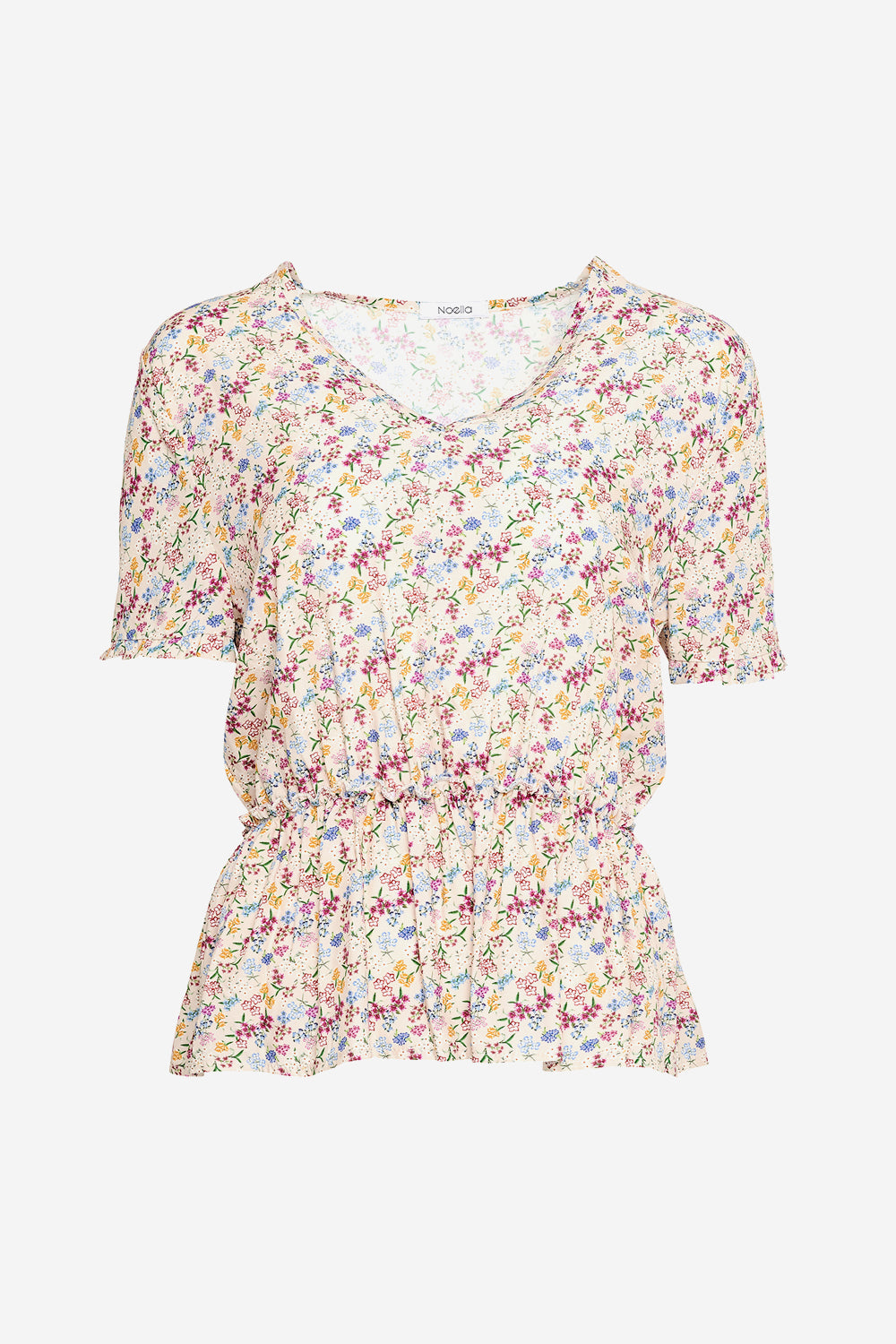 Zion Blouse Viscose Crepe Rose Flower