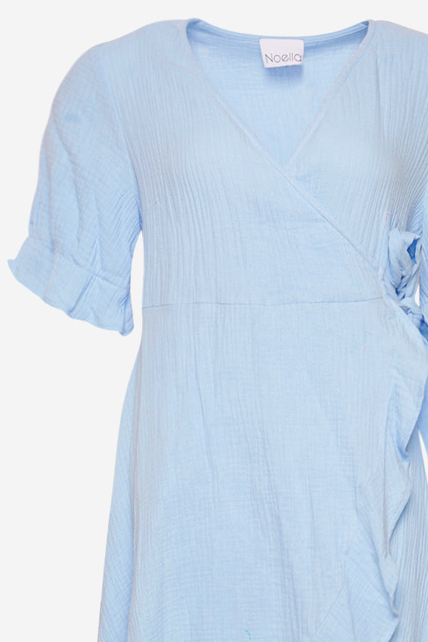 Aleppo Short Dress Light Blue