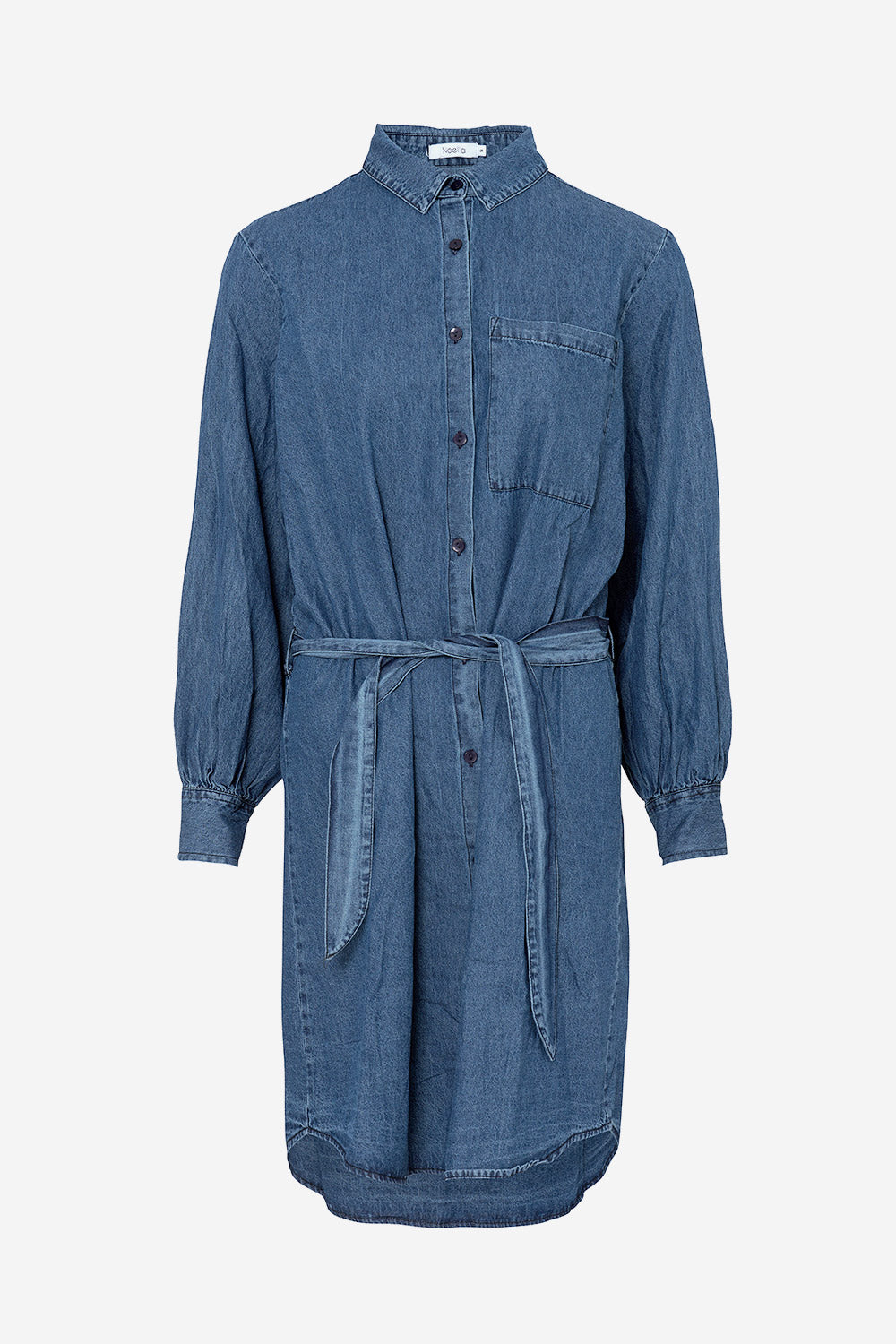 Anika Shirt Dress Cotton Denim Dark Blue