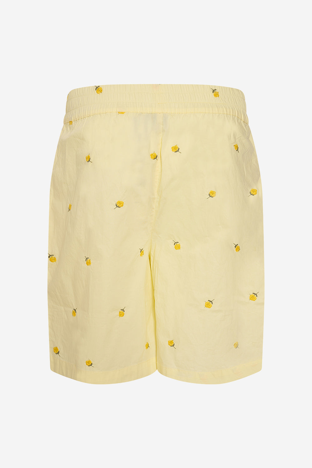 Asia Shorts Pale Yellow W/ Flower