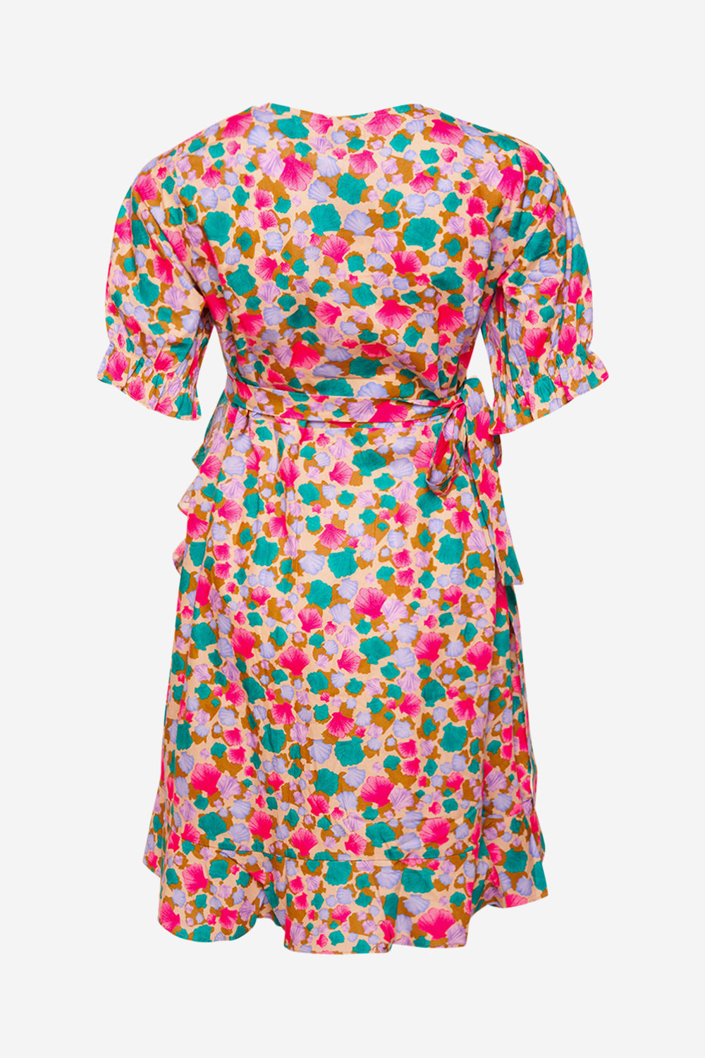 Aspen Short Dress Off White/ Pink Mix
