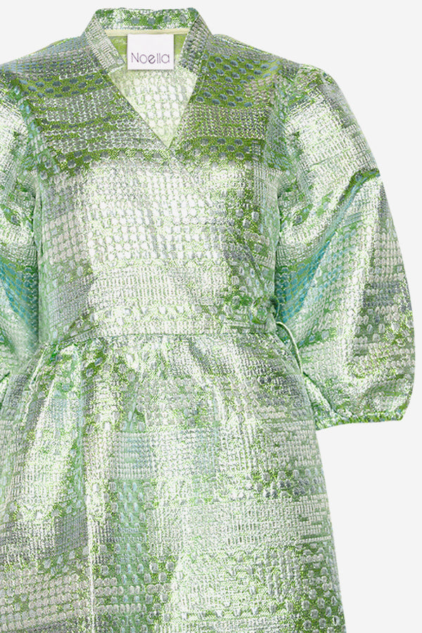 Jannie Aya Dress Pastel Green Mix