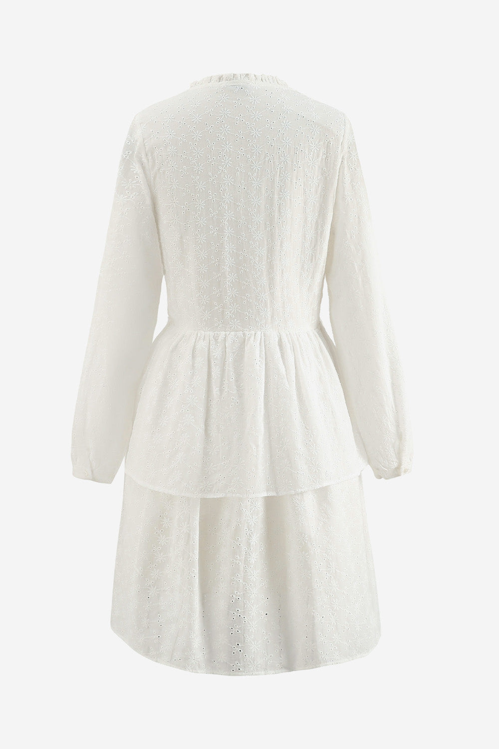 Bille Dress Cotton Embrodery White