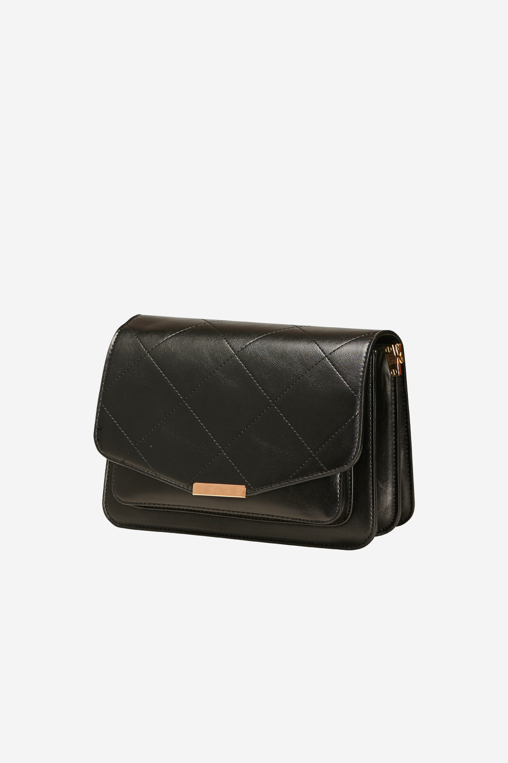 Blanca Multi Compartment Bag Black Leather Look