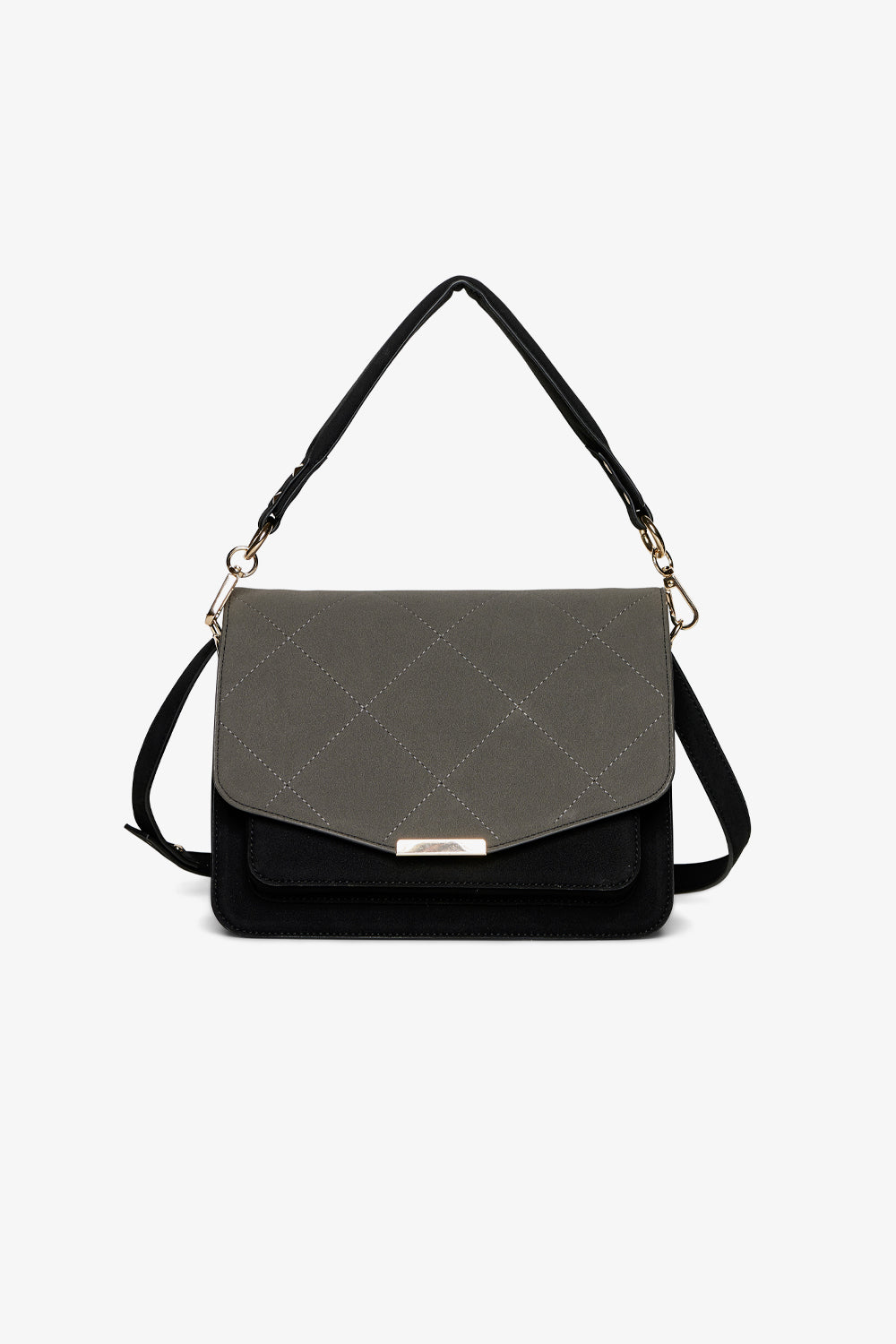 Noellas Blanca Multi Compartment Bag Dark Grey/Black. Køb Tasker hos www.noellafashion.dk