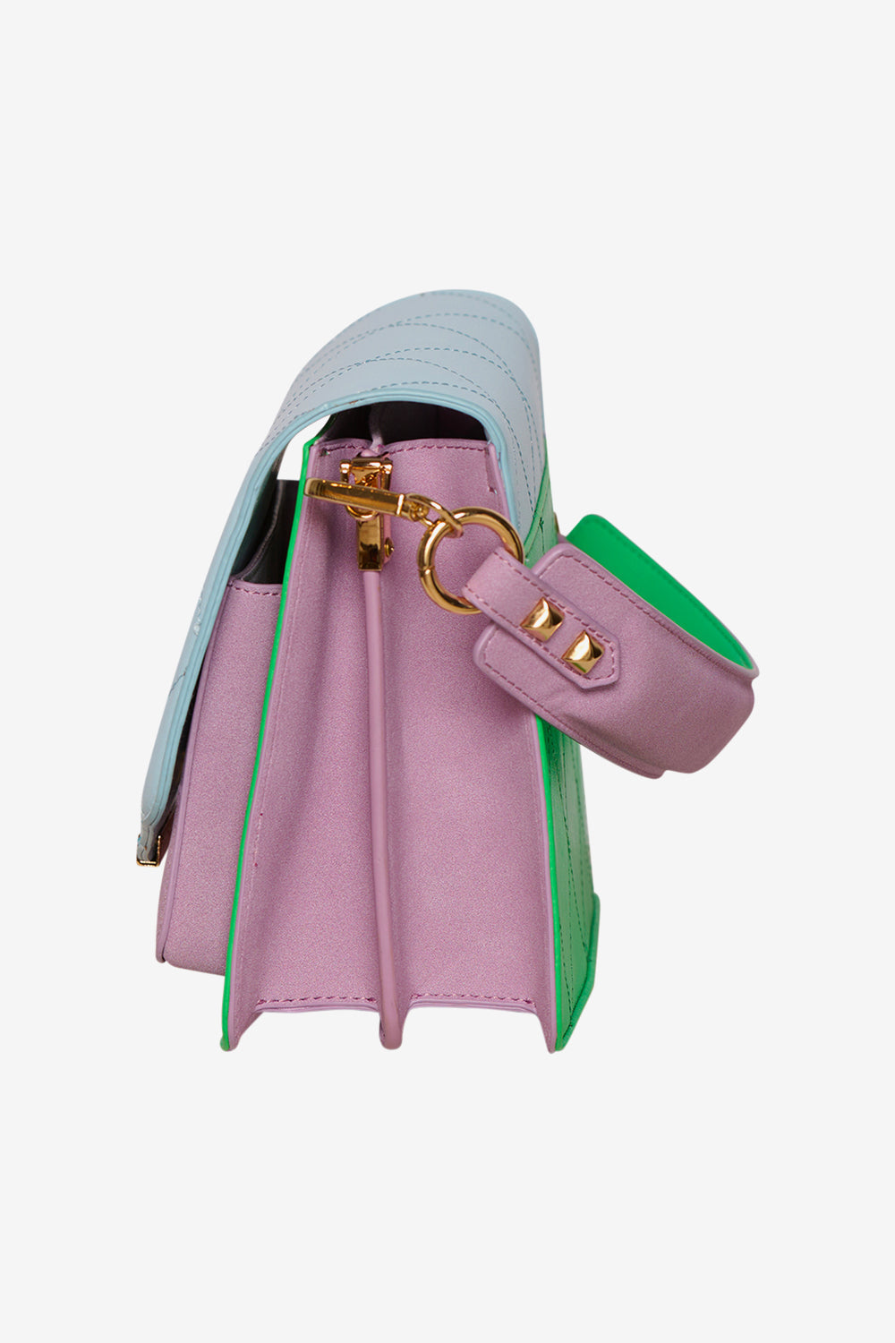 Blanca Multi Compartment Bag Lightblue/Green/Lilac Mix
