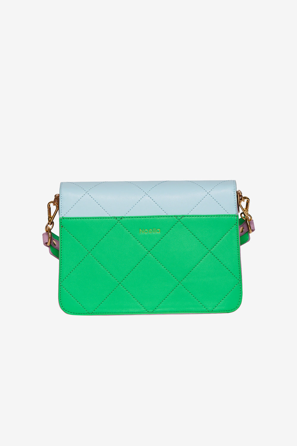 Blanca Multi Compartment Bag Lightblue/Green/Lilac Mix
