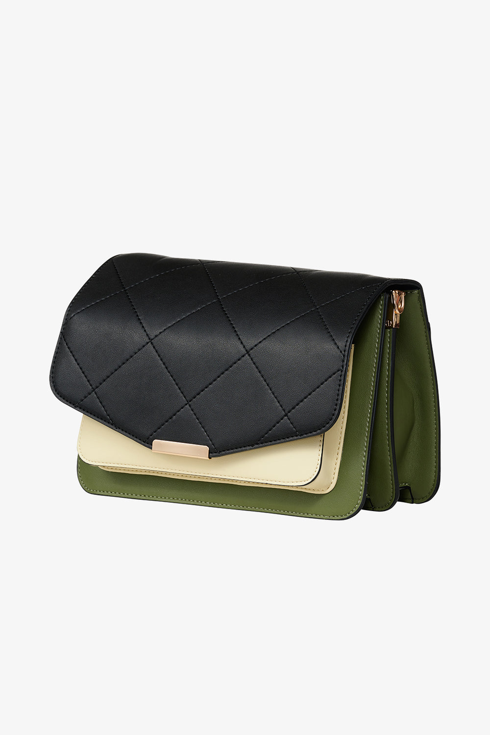Blanca Multi Compartment Bag Black/Green/Cream