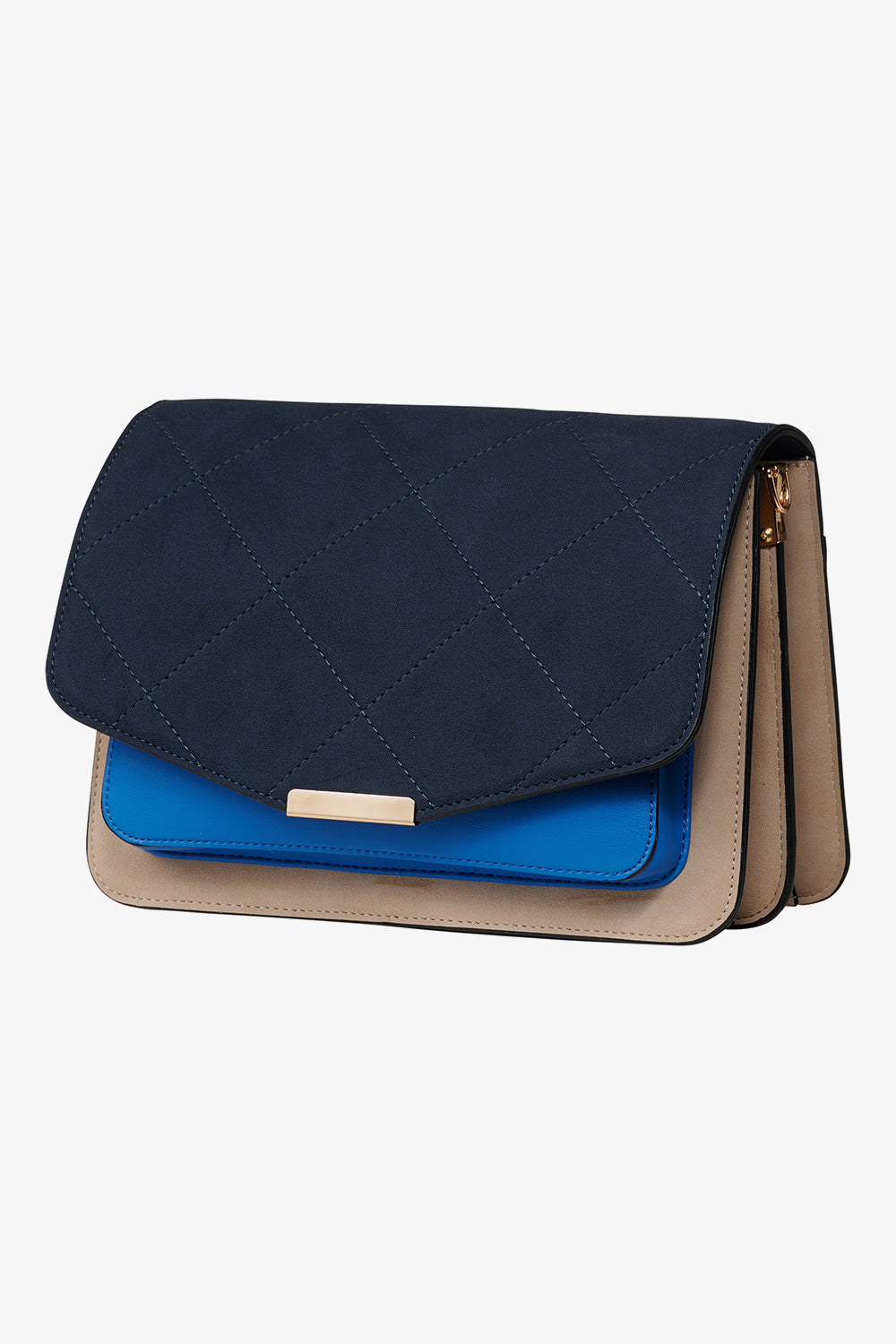 Blanca Multi Compartment Bag Navy/Sand/Blue