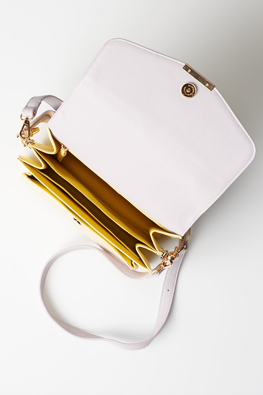 Blanca Multi Compartment Bag Soft/Purple/Yellow