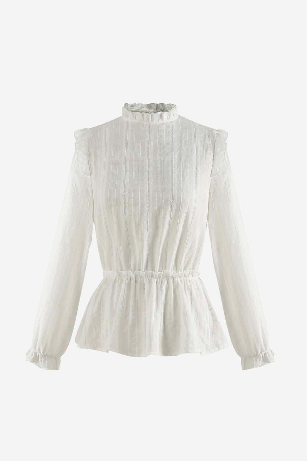 Rome Blouse Cotton Broderie White Broderie