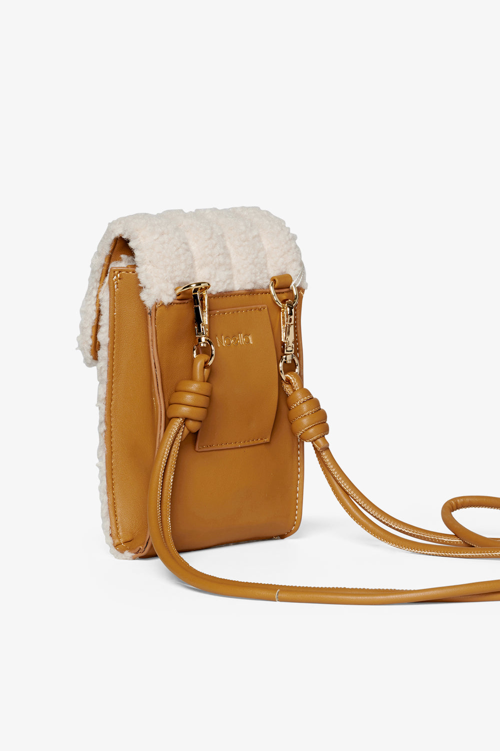 Catherina Phone Clutch Offwhite/camel