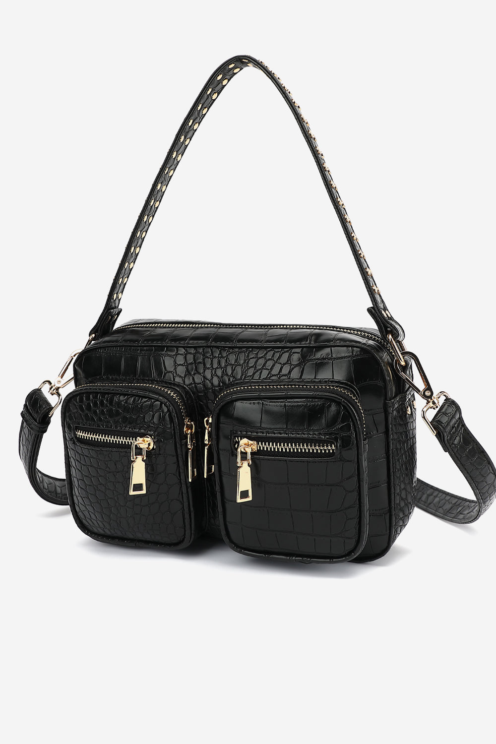 Celina Bag w. Gold Black Croc