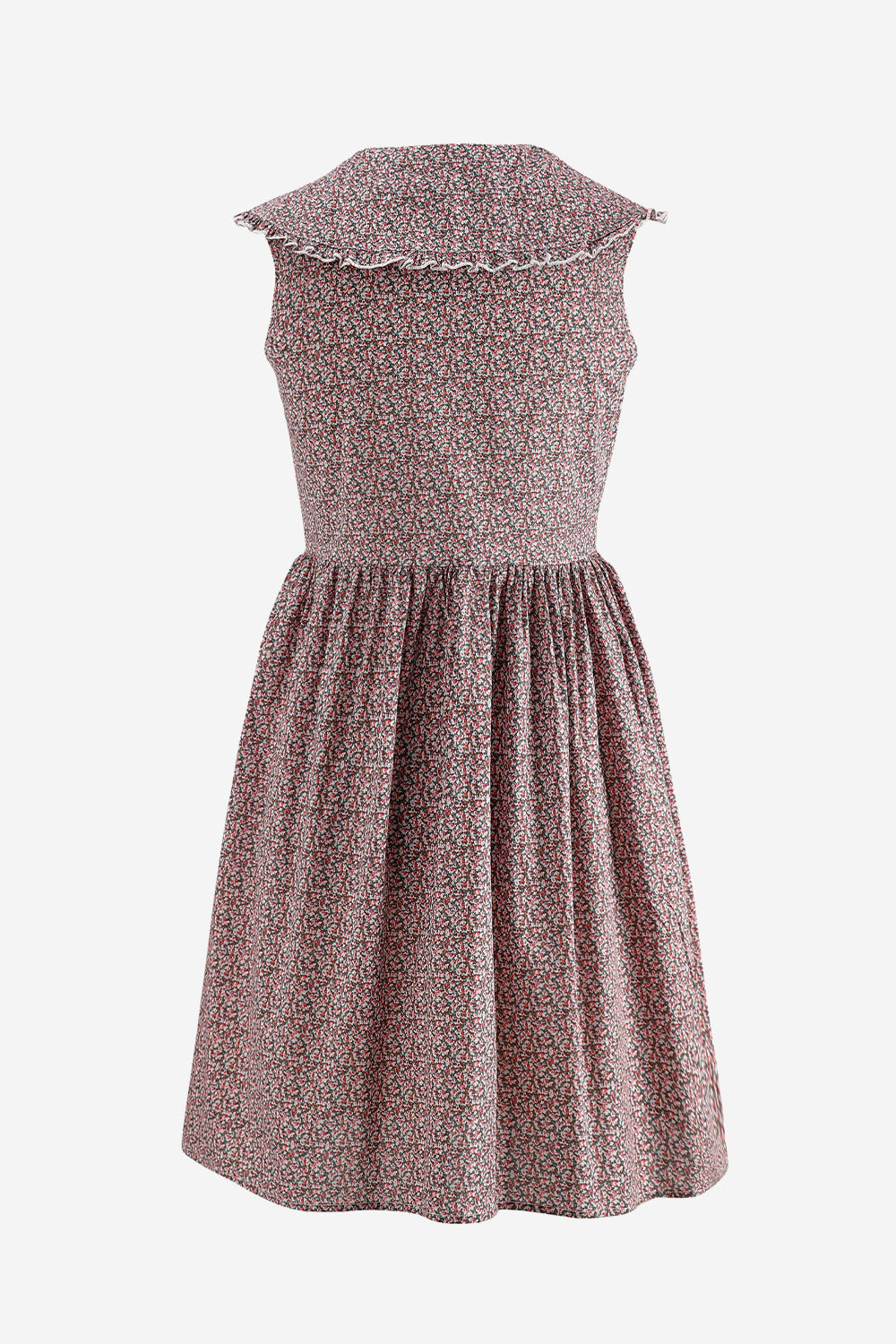 Cilla Dress Cotton Poplin Pink Flower