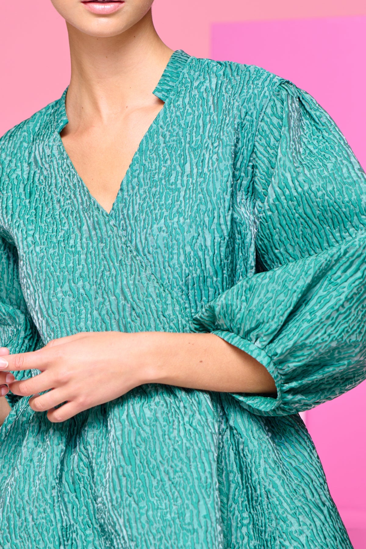 Kamila Wrap Dress Green