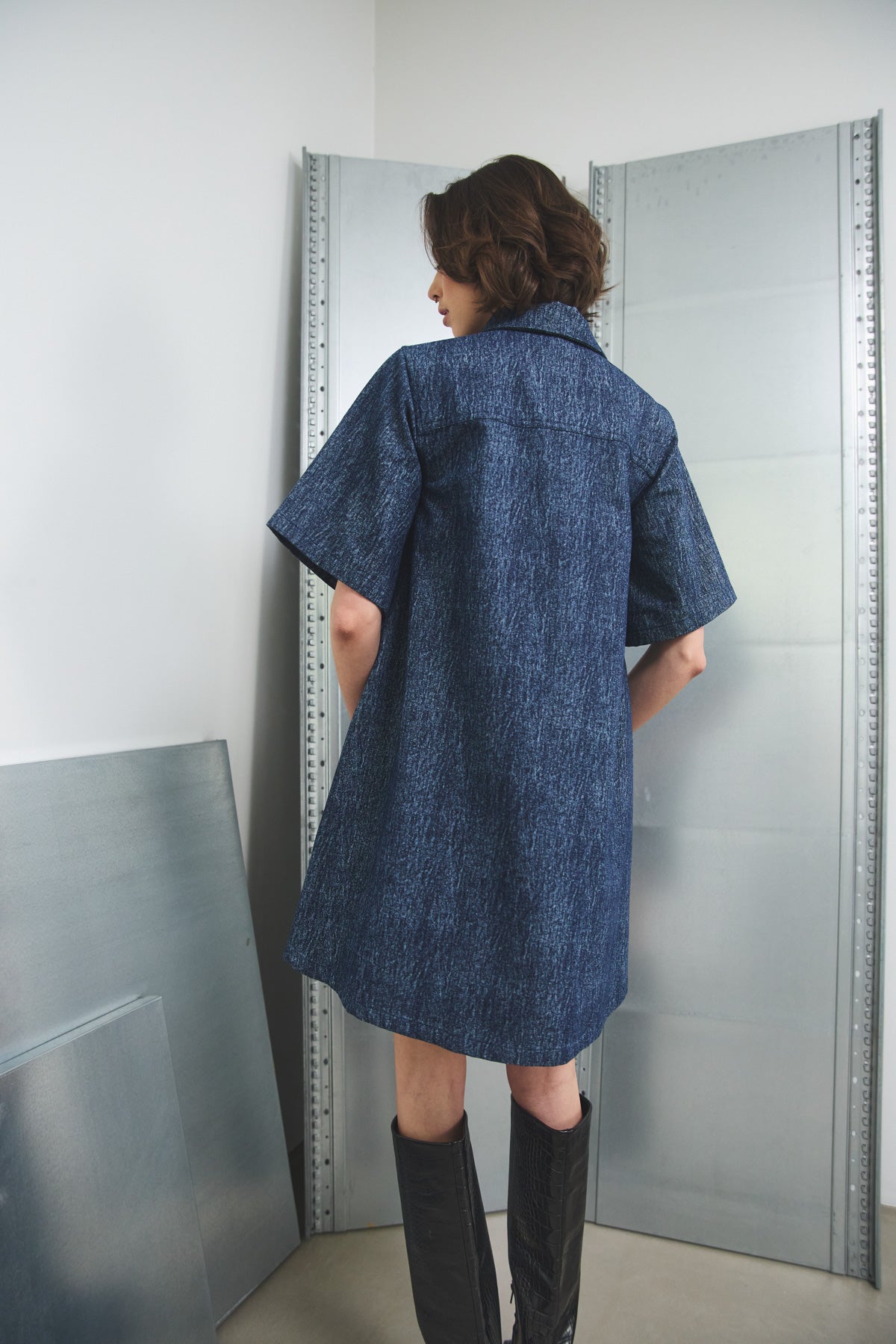 Jozie Dress Blue Snow Wash