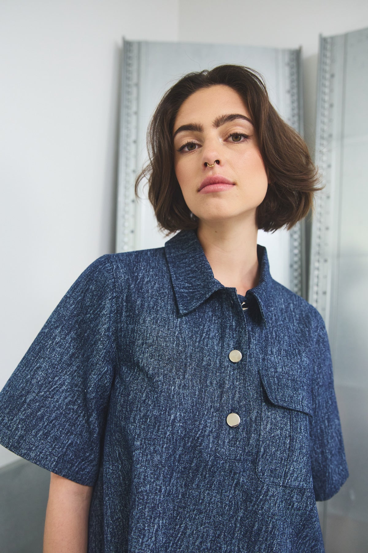 Jozie Dress Blue Snow Wash