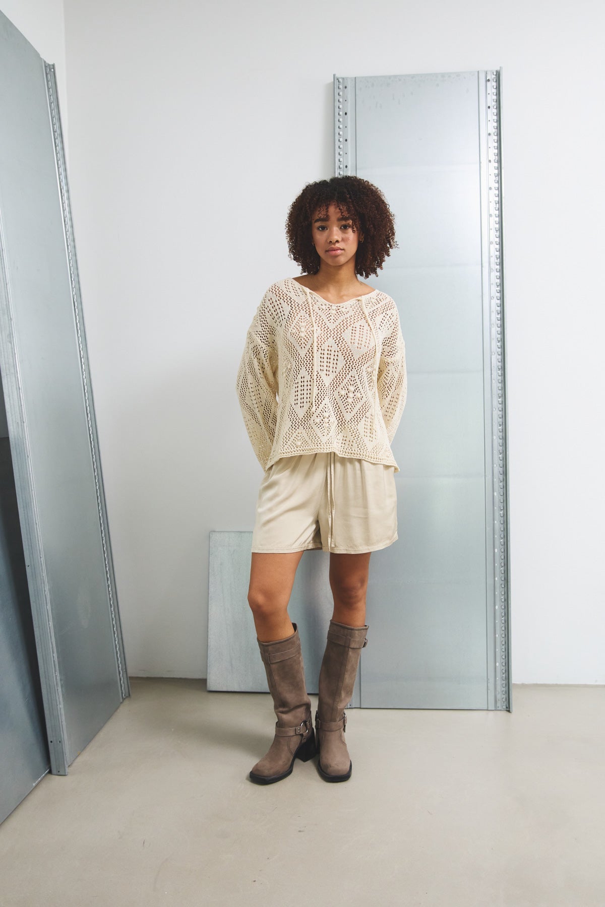 Kayli Shorts Cashmere Beige