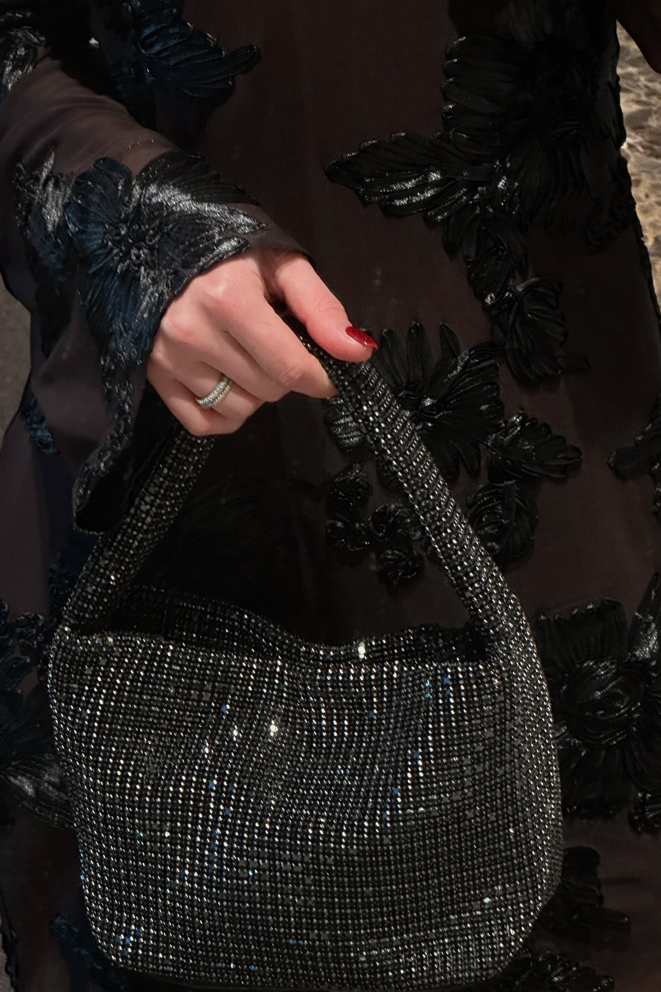 Noellas Lidia Sequin Bag Black. Køb Tasker hos www.noellafashion.dk