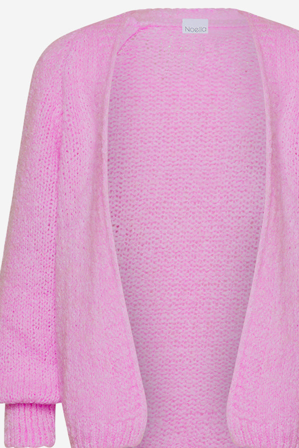 Fora Knit Cardigan Dark Rose