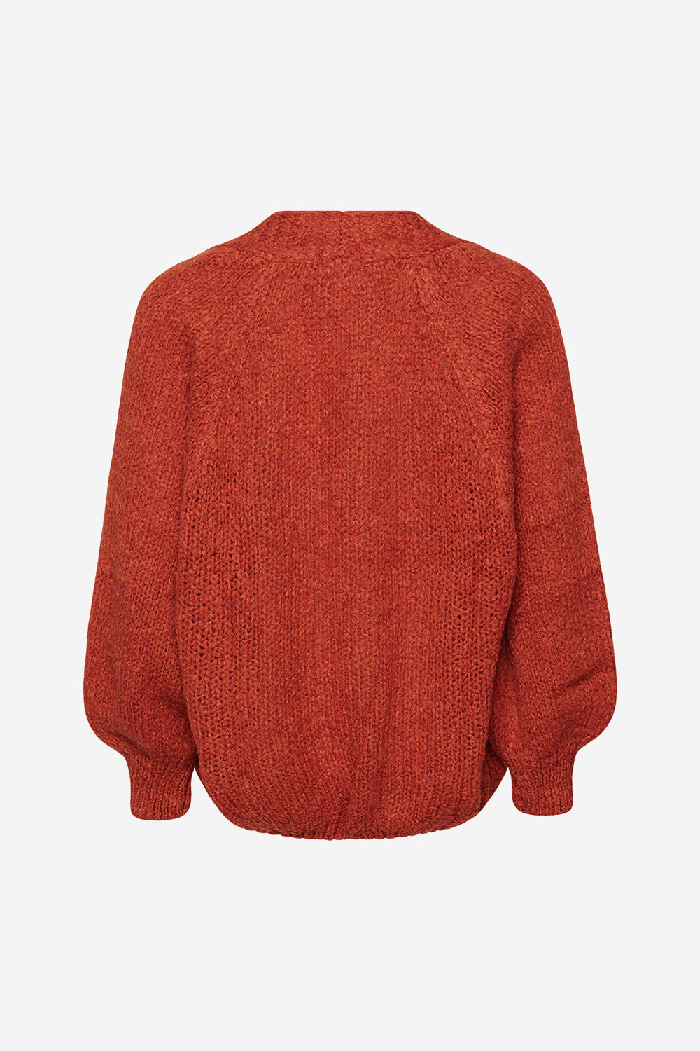 Fora Knit Cardigan Deep Orange
