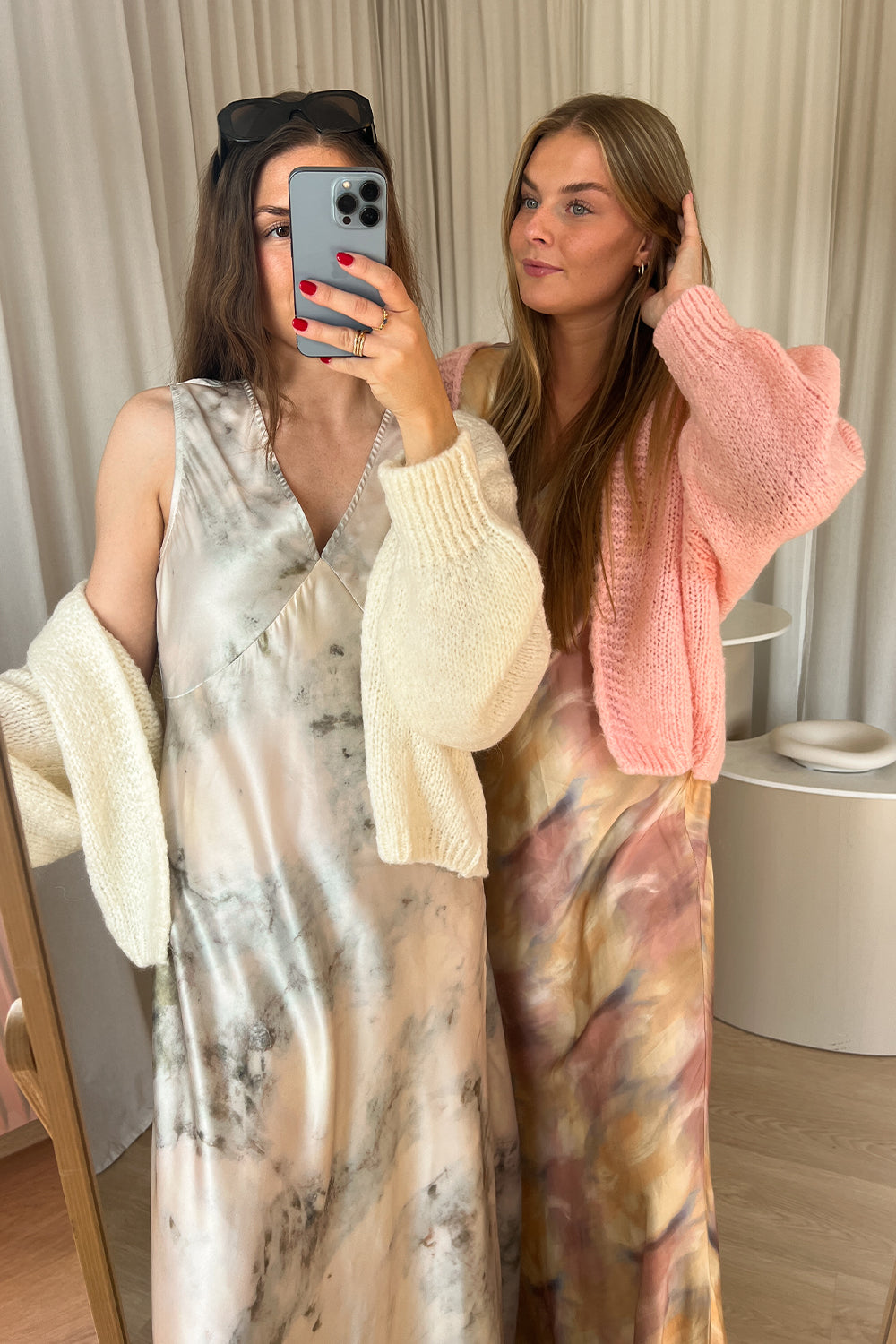 Fora Knit Cardigan Rose