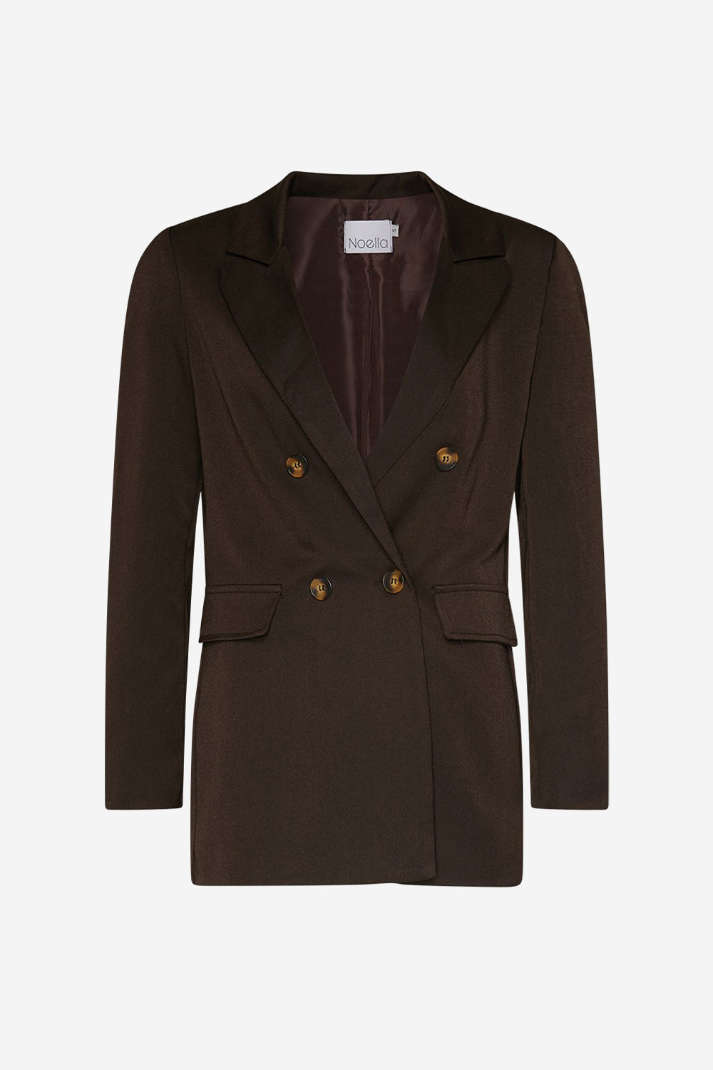 Noellas Forte Blazer Dark Brown. Køb Blazer hos www.noellafashion.dk