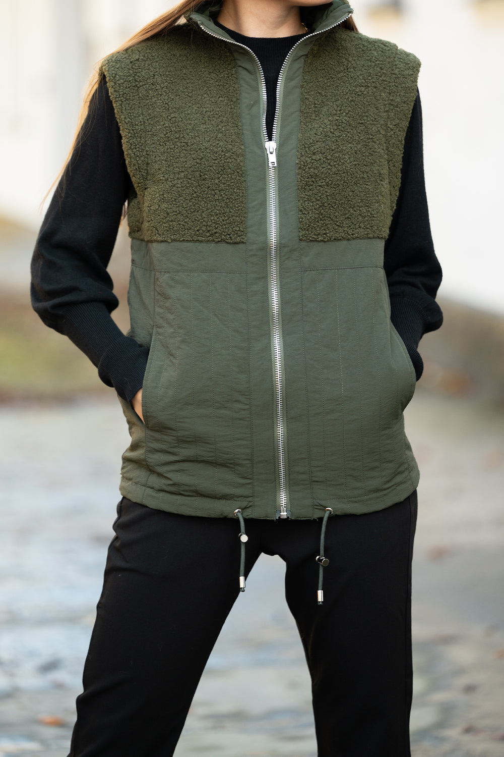 Freya Mix Vest Army Mix