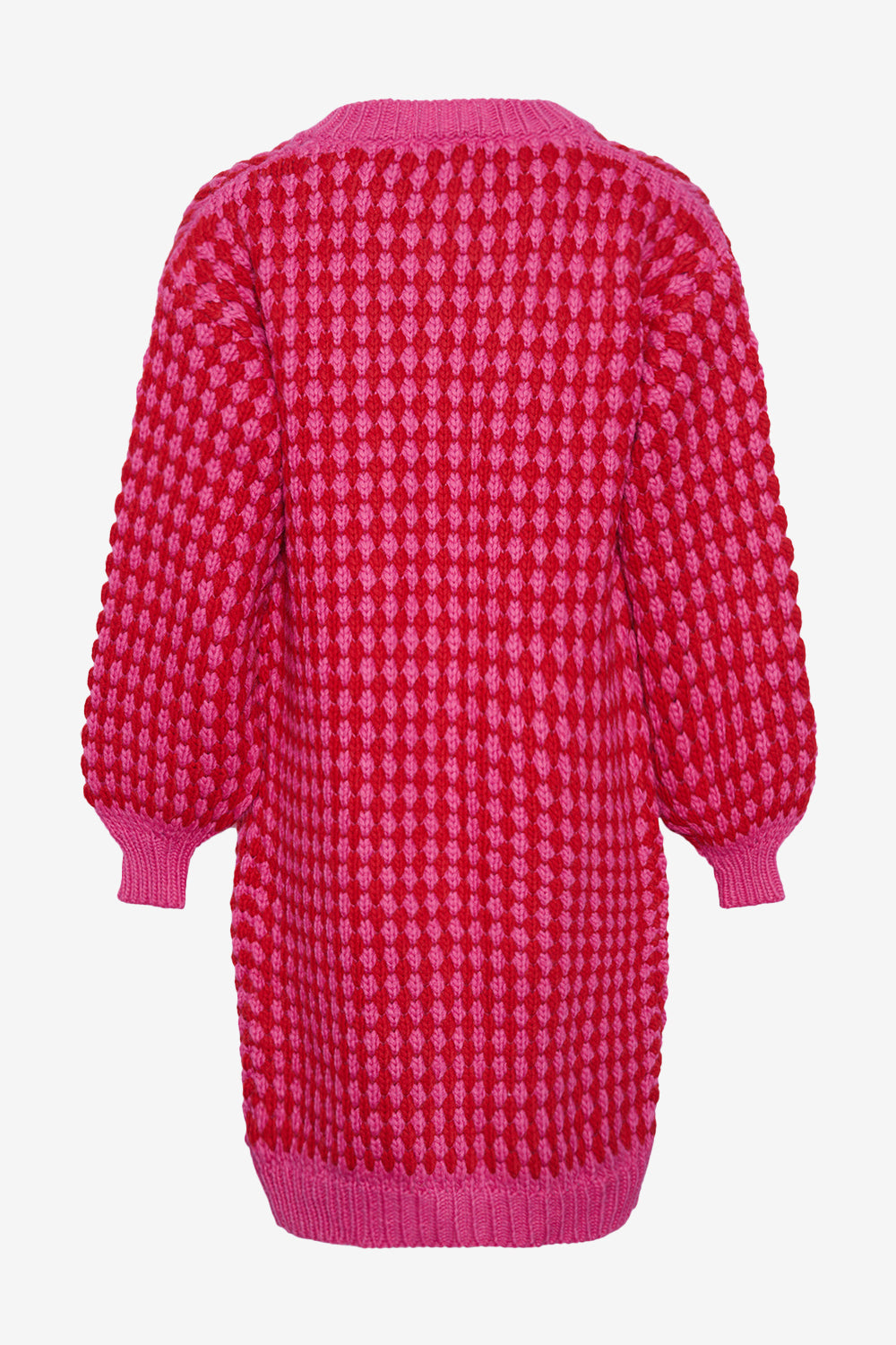 Gio Knit Cardigan Pink Red Mix