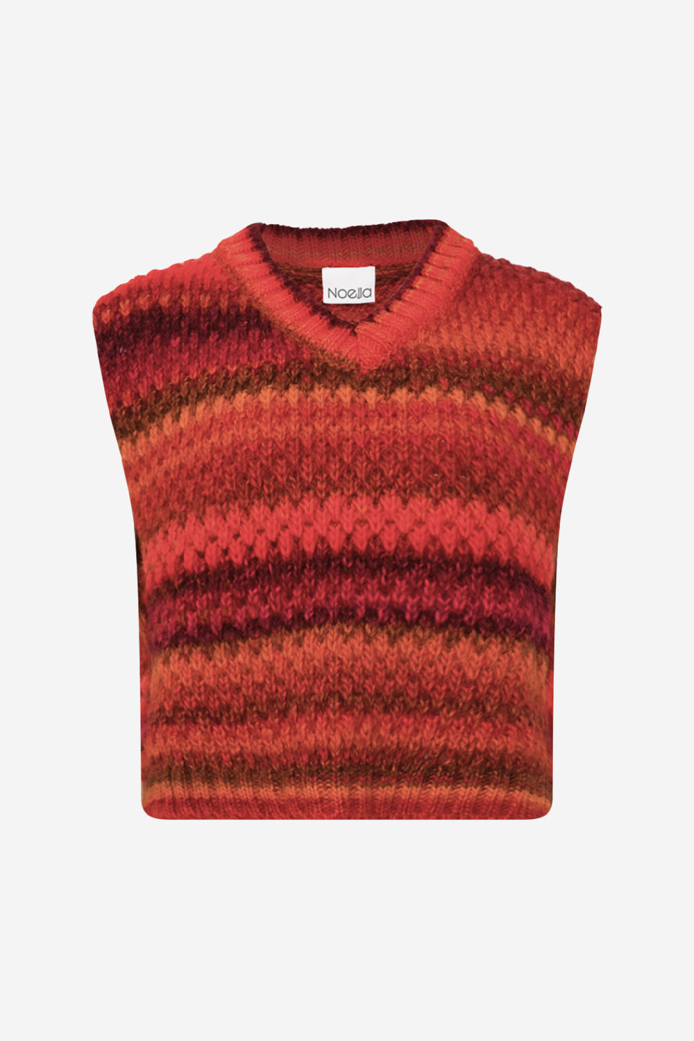 Noellas Gio Knit Vest Berry Mix. Køb Veste hos www.noellafashion.dk